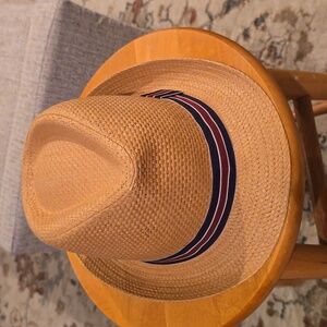 STAFFORD BRAND MEN'S BROWN/TAN STRAW HAT ONE SIZE FITS MOST